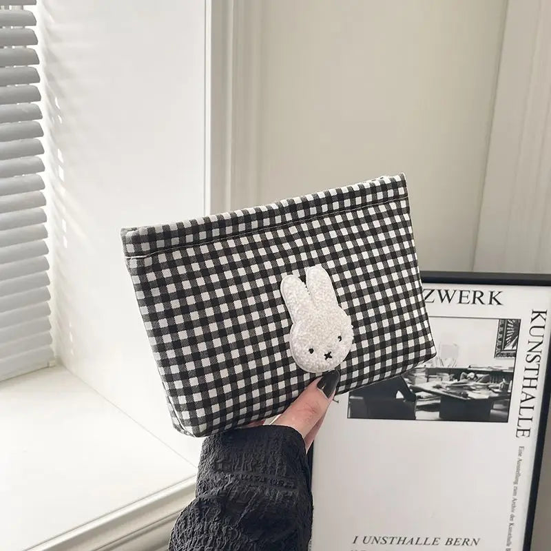 New Miffy Cute Kawaii High-Value Gift Makeup Bag Two-Dimensional Cartoon Creative Student Large Capacity Stationery Storage Bag