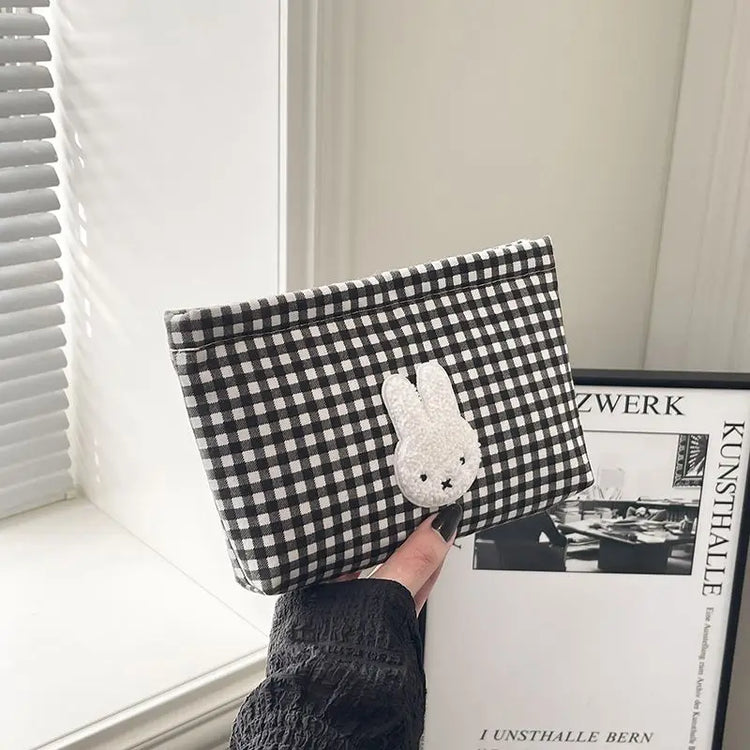 New Miffy Cute Kawaii High-Value Gift Makeup Bag Two-Dimensional Cartoon Creative Student Large Capacity Stationery Storage Bag