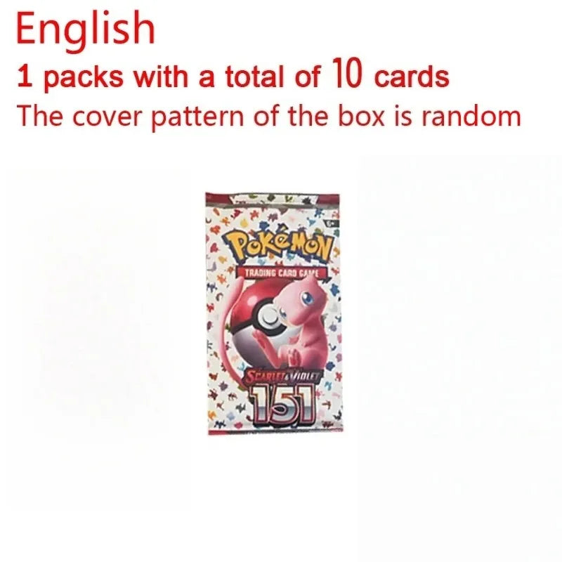 360Pcs TCG Scarlet & Violet 151 Booster Bundle Gift English Edition Trading Cards Anime Collection Card Toy Gift