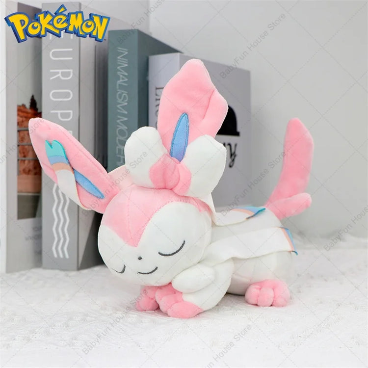 Pokemon Sleeping Gengar Eevee Charizard Sylveon Plush Toys Kawaii Sprigatito Oshawott Fuecoco Pamo Cubone Peluche Dolls Gift Kid