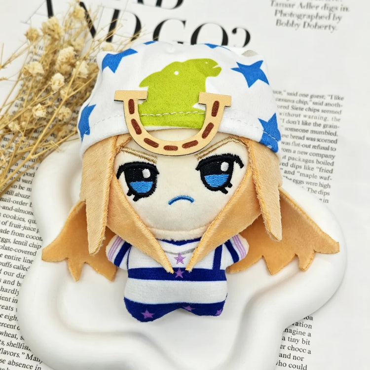Anime JOJO Steel Ball Run Cosplay Johnny Joestar Gyro Zeppeli Doll Plush Stuffed Cotton Dolls Room Decoraton Christmas Prop