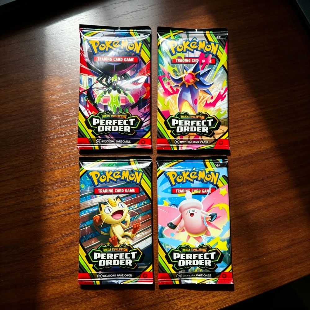 Pokémon Mega Evolution Perfect Order Series Booster Box Bundle Rare Holo Trading Cards Collectible Set for TCG Players