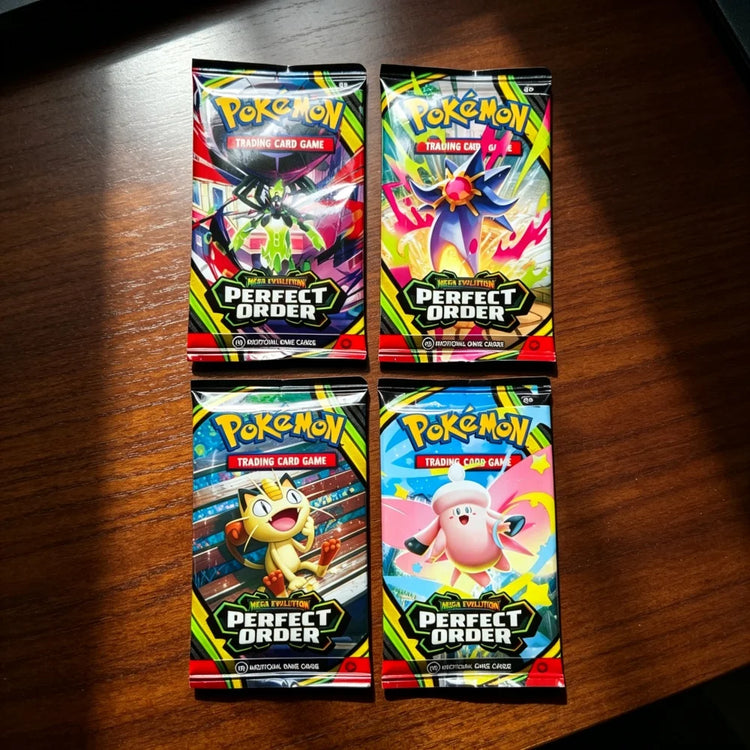 Pokémon Mega Evolution Perfect Order Series Booster Box Bundle Rare Holo Trading Cards Collectible Set for TCG Players