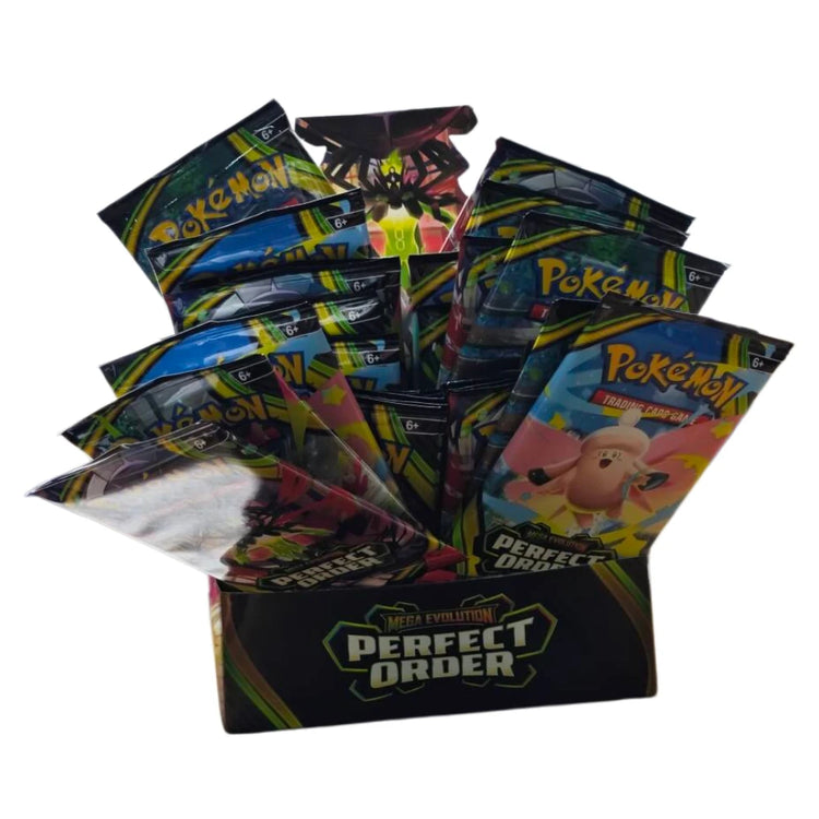 Pokémon Mega Evolution Perfect Order Series Booster Box Bundle Rare Holo Trading Cards Collectible Set for TCG Players