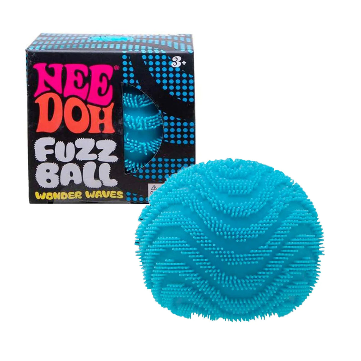 2026 New Model NeeDoh Fuzz Ball Wonder Waves Sensory Squeeze Toy Textured Stress Relief Fidget Ball for Adults Toy