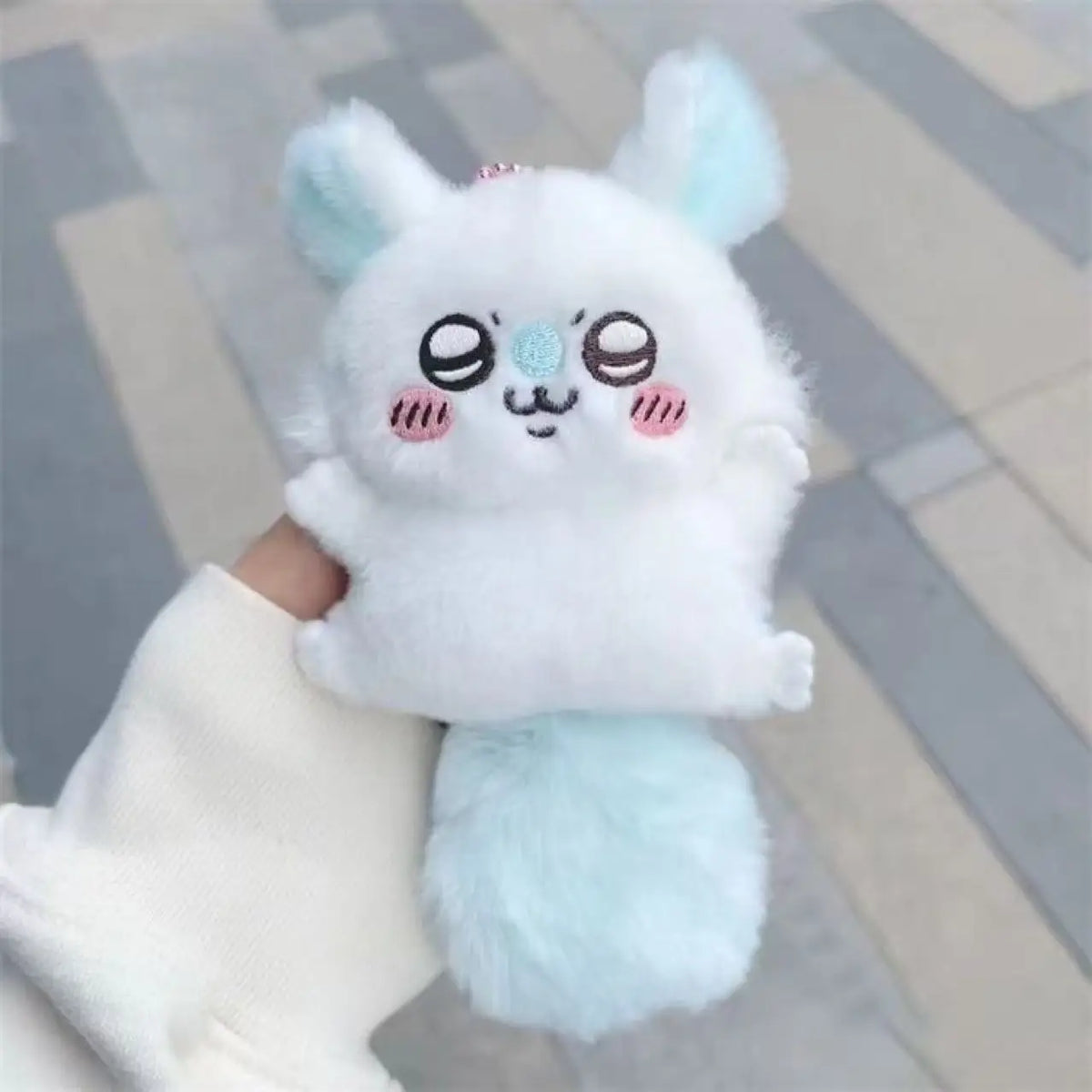Anime Chikawass Cartoon Character Flying Squirrel Plush Keychain Doll School Bag Kawaii Bag Accessories Cute Plush Toy Girl Gift