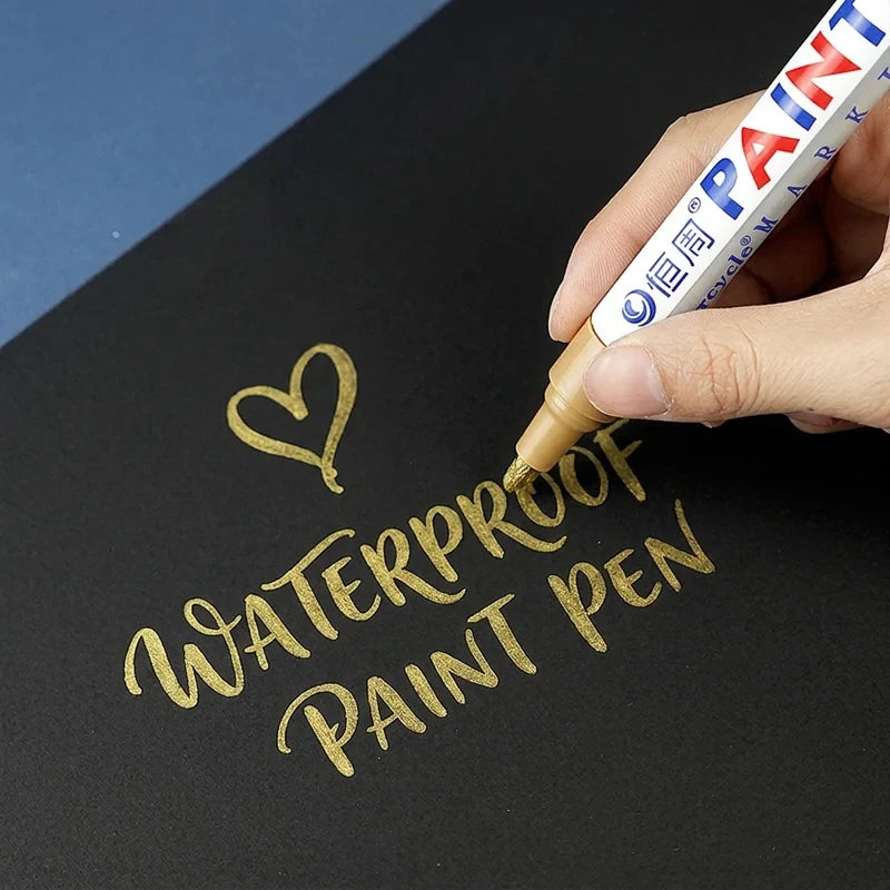 Permanent Paint Pen Quick-Drying Marker Multi-Surface Paint Pens For Shoe Repair Color Handmade Stationery Pen Supplies