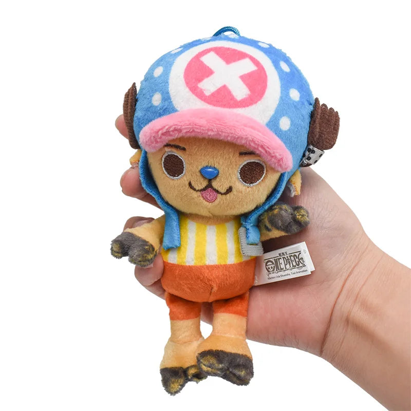 One Piece Original Plush Keychain Doll 12cm Laboon Luffy Tony Chopper Laboon Sabo Soft Stuffed Toy Backpack Ornaments Toy