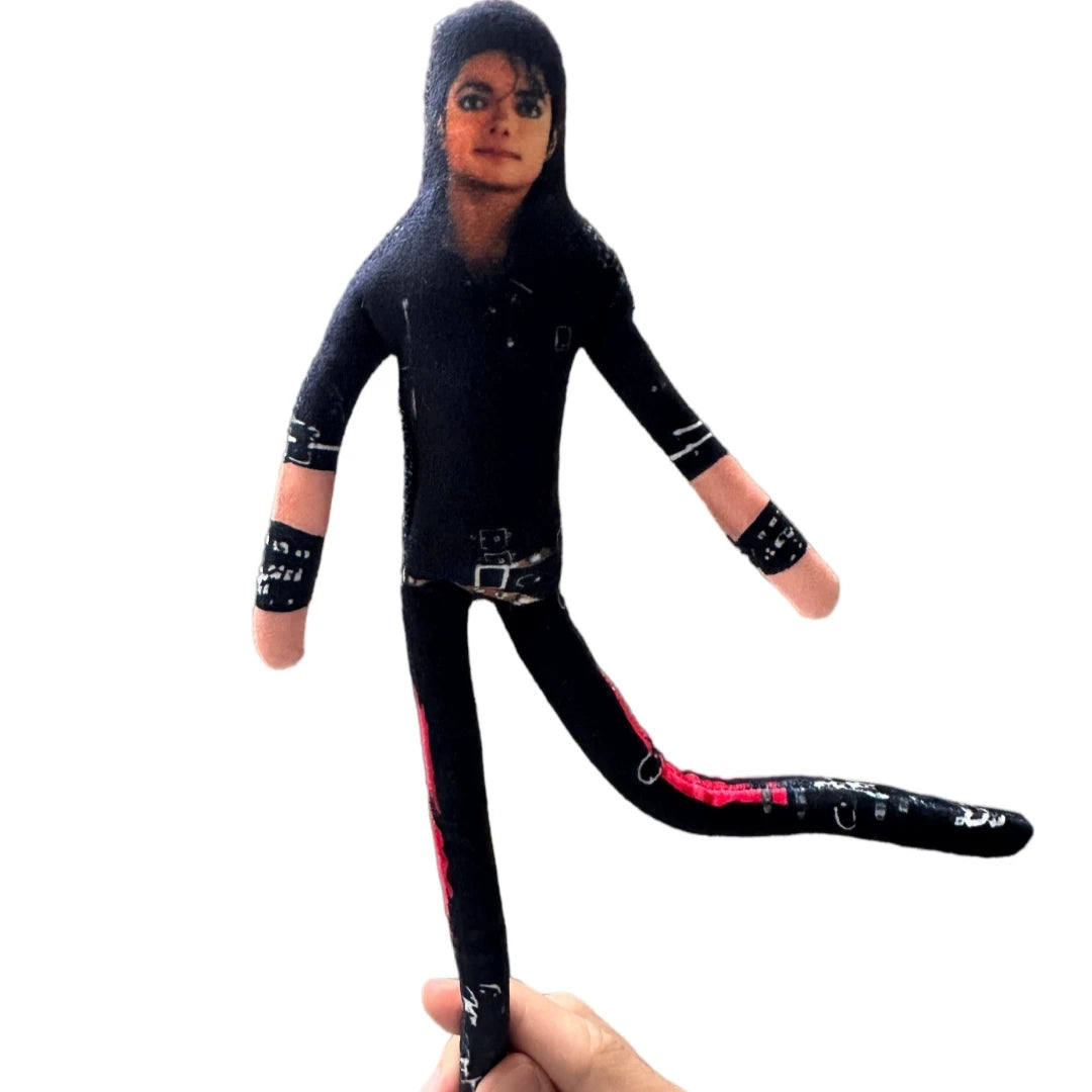2026 New Style Michael Jackson Cosplay Prop Doll Plush Stuffed Figure Dolls Room Decoration Abstract Joint Mobility Props Gift