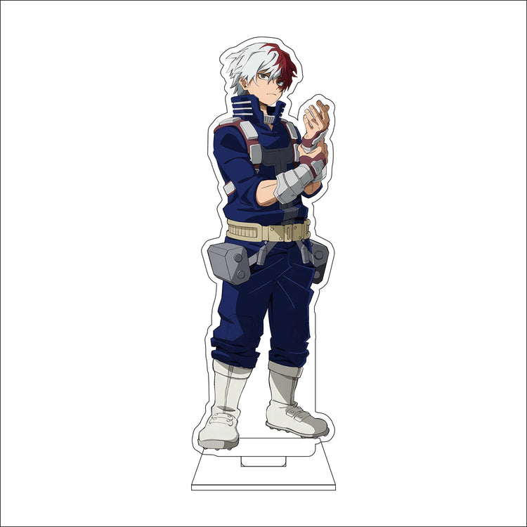 16CM Anime My Hero Academia‌ Cosplay Acrylic Figure Stand OCHACO URARAKA Todoroki Shoto Midoriya Izuku Ornaments Gift