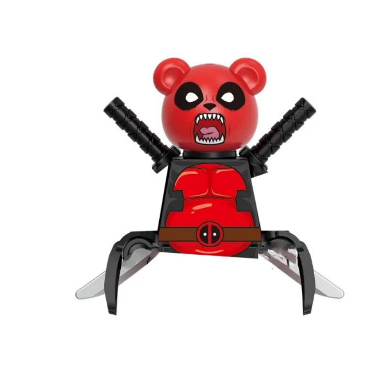 Blind Box Mini Building Blocks KDL851 Figures Big Goblin Spiderman Iron Man Venom Captain Hawk Deadpool Armor Christmas Gift Toy