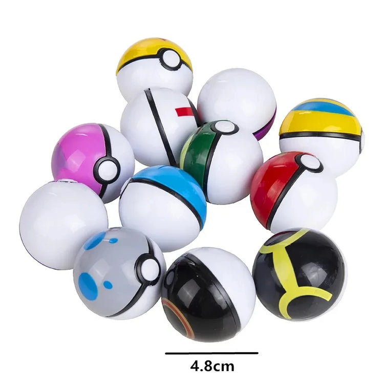 12 Pcs/Set Pokemon Pikachu Pokeball Action Figure Game Poke Ball Model Anime Figure Dolls Birthday Gift Toys