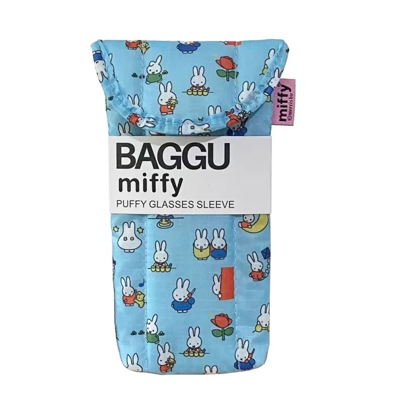 Kawaii Miffy Magnetic Attraction Storage Bag Cute Cartoon Rabbit Protective Bag with Gift for Children