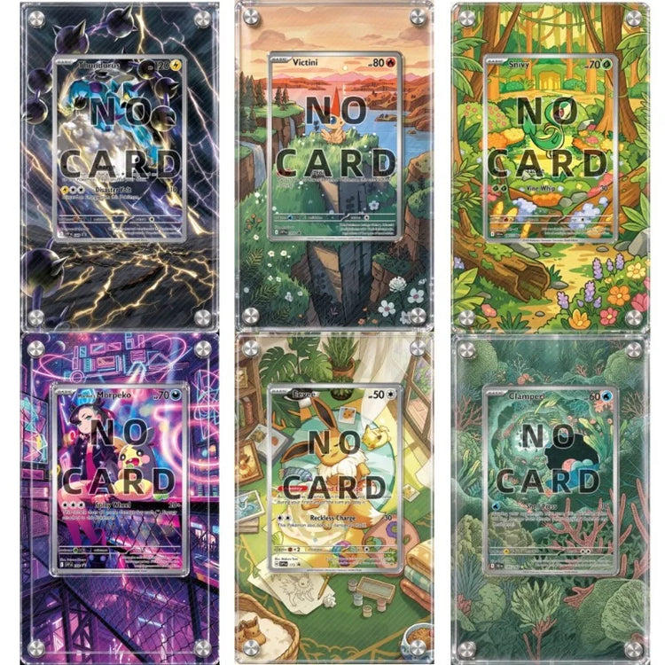 High-definition Acrylic Card Brick TCG Collection Protective Storage Rack Anime Display Frame Desk Decoration Cards Not Included