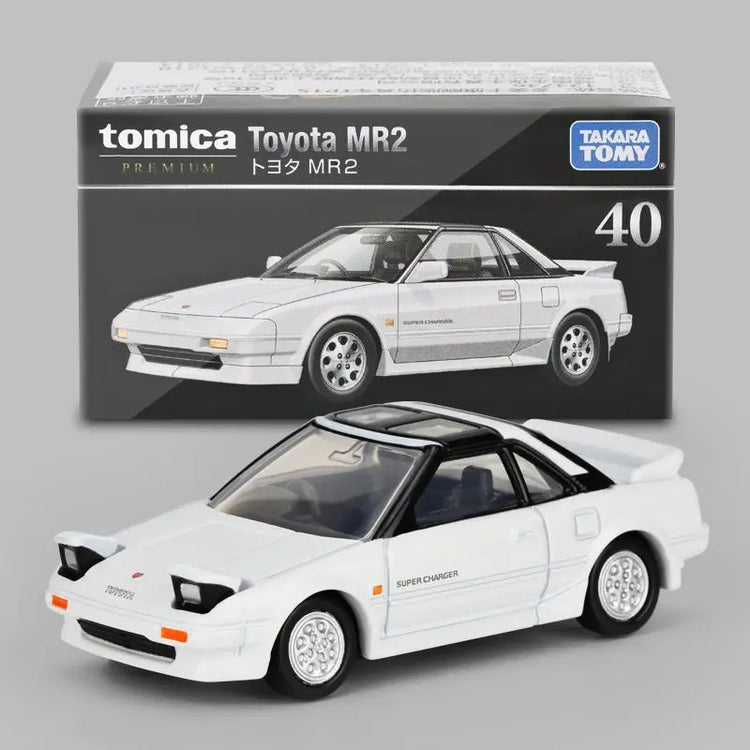 Takara Tomy Tomica Premium 40 Toyota MR2 Classic Sport Car Diecast Metal Mini Vehicle Simulation Toy Birthday Present For Kids