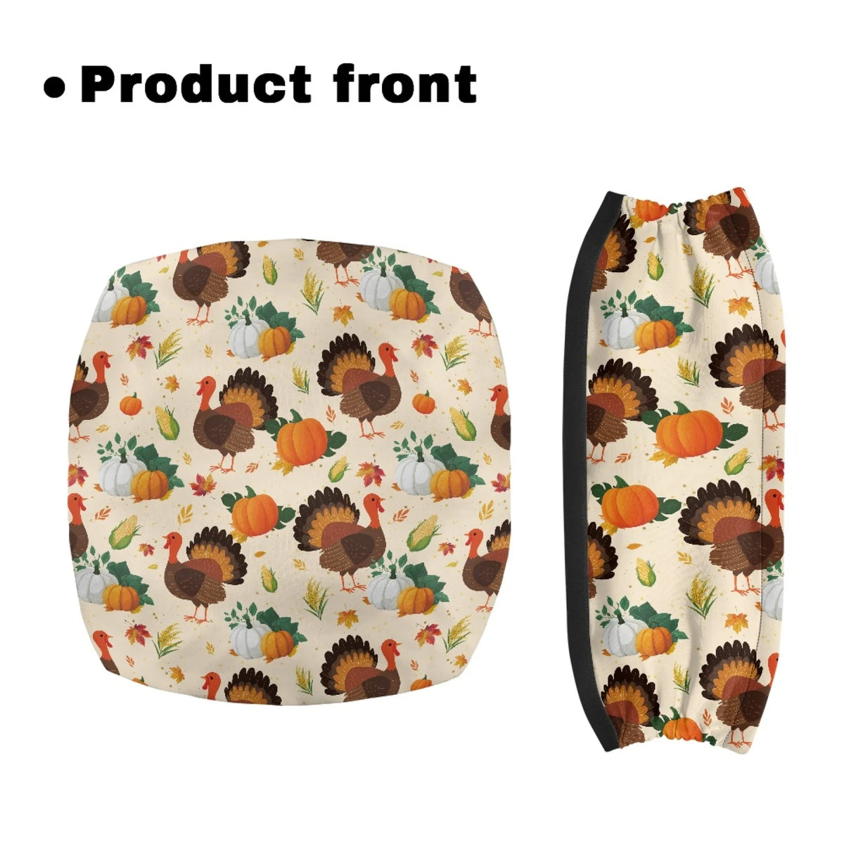 Coloranimal Autumn Dog 2 Pcs Walker Seat Covers Easy to Clean Rollator Walker Seat Back Cover for Men