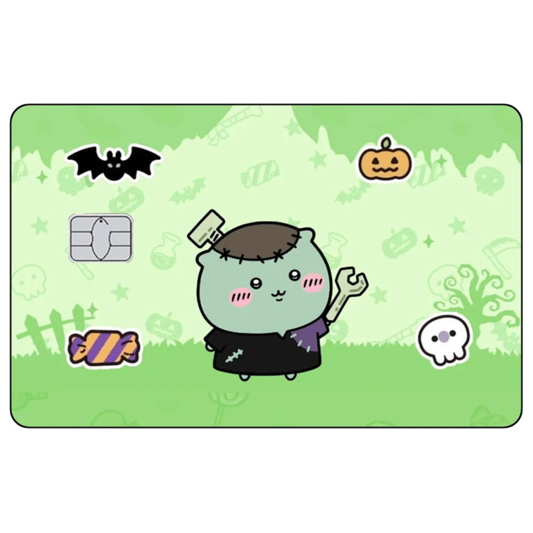Kawaii Chiikawas Credit Card Skin Sticker Cute Cartoon Stickers for VISA JCB Mastercard and Other IC Bank Card Decorations