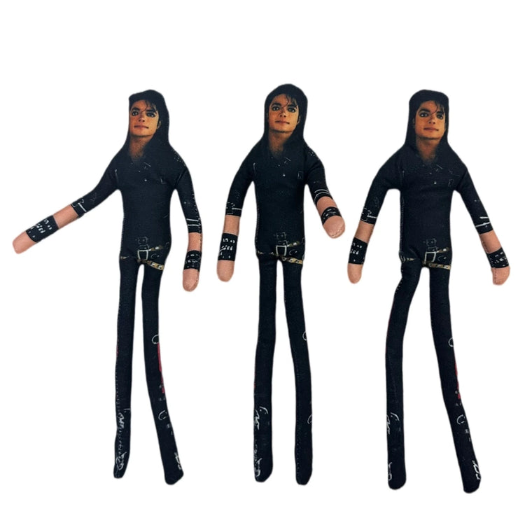 1-6pcs Style  Michael Jackson Cosplay Prop Doll Plush Stuffed Figure Dolls Room Decoration Abstract Joint Mobility Props Gift
