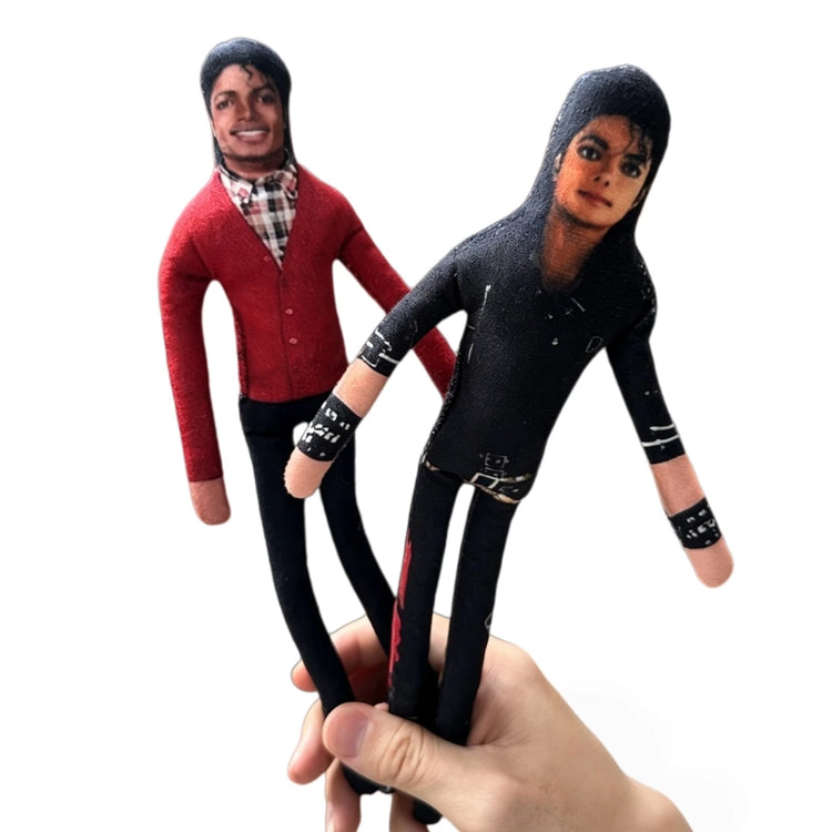 1-6pcs Style  Michael Jackson Cosplay Prop Doll Plush Stuffed Figure Dolls Room Decoration Abstract Joint Mobility Props Gift