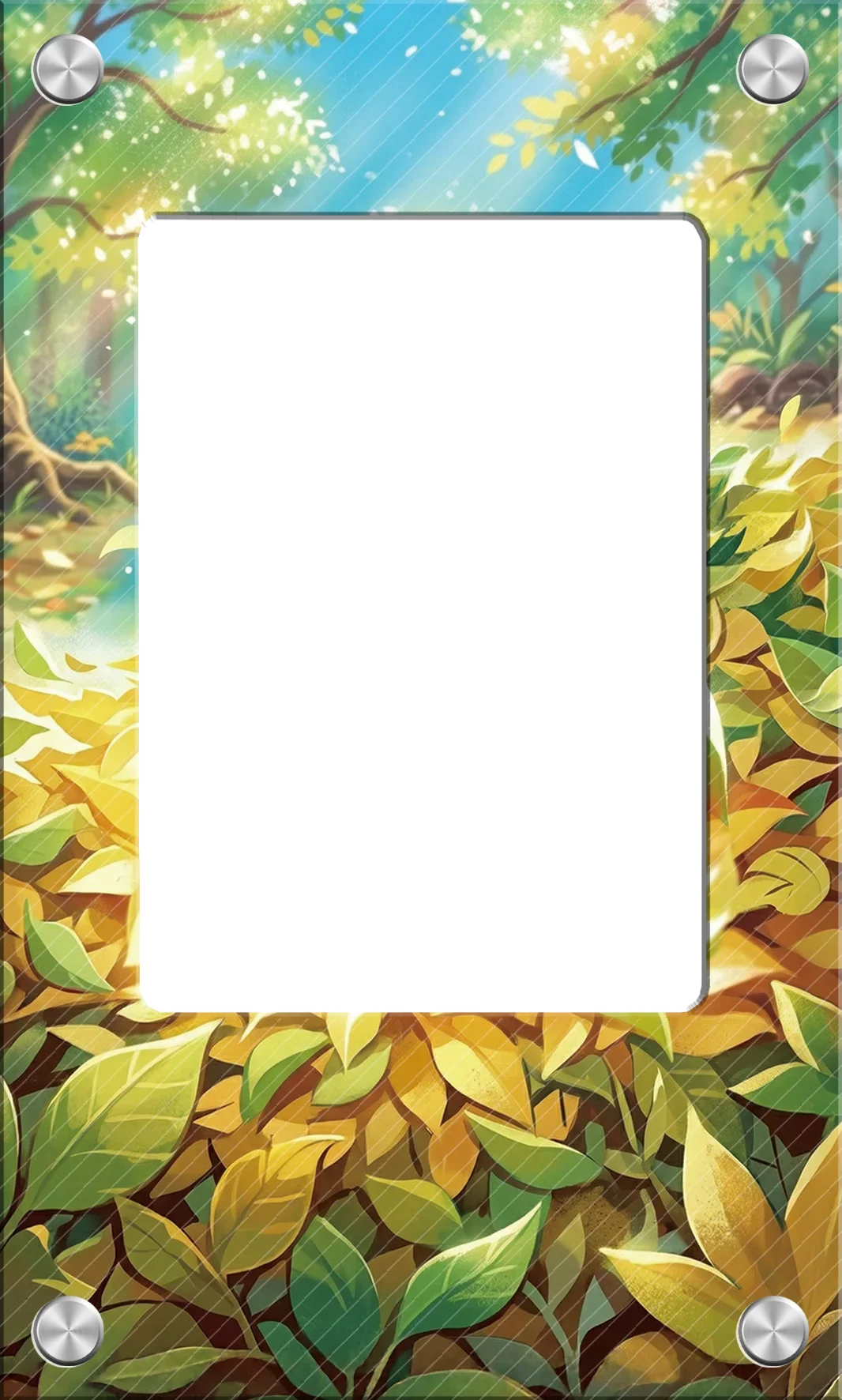 Exquisite Solid Acrylic Display Brick 63x88mm TCG PTCG Mountain Backdrop Showcase for Hobby Enthusiasts No Card
