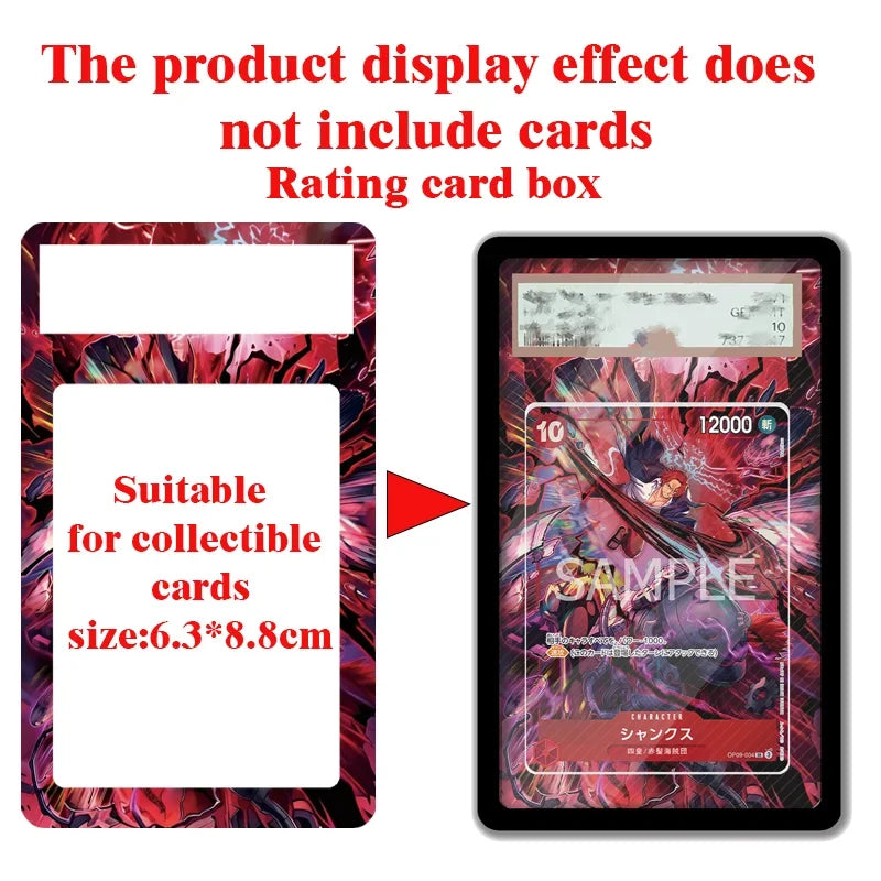 Custom PTCG Extended Edition Art Acrylic Card Box - Game Collectible Card Storage Box Fits 6.3X8.8cm Cards Christmas Gift