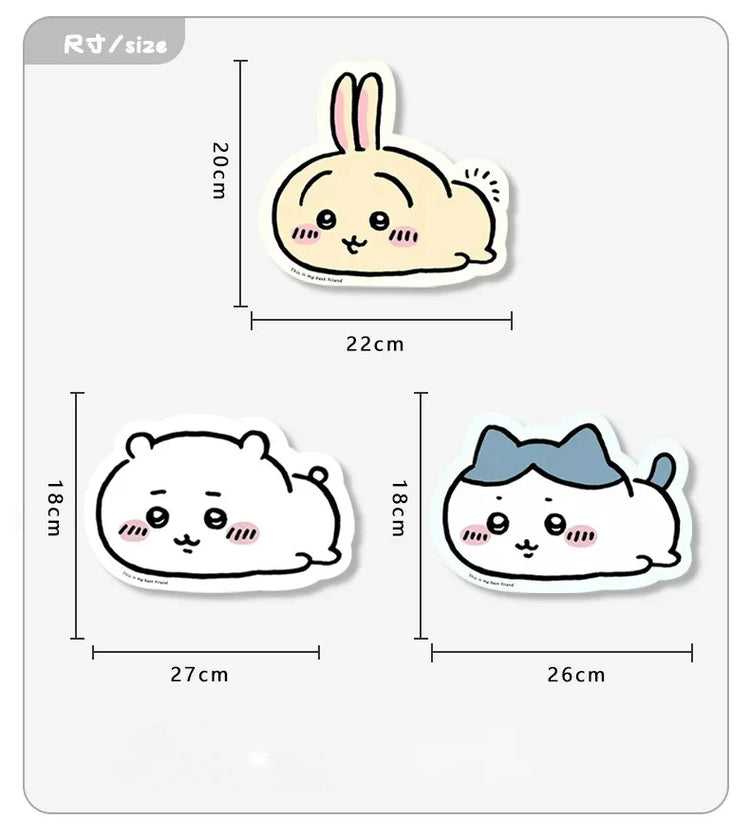 Cute Cartoon jiyi Usagi Hachiware Special-Shaped Leather Mouse Pad Game Rubber Pad Desk Mat Office Supplies Children Gift