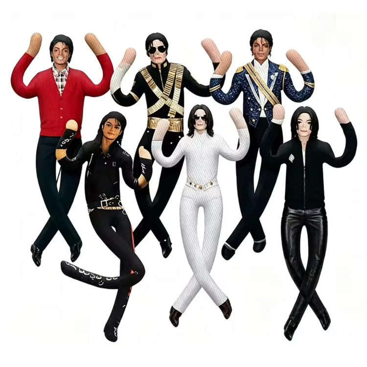 Hot Sale Michael Jackson Cosplay Prop Doll Plush Stuffed Figure Dolls Room Decoration Abstract Joint Mobility Props Gift