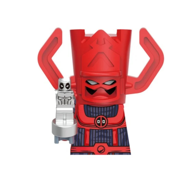 Blind Box Mini Building Blocks KDL851 Figures Big Goblin Spiderman Iron Man Venom Captain Hawk Deadpool Armor Christmas Gift Toy