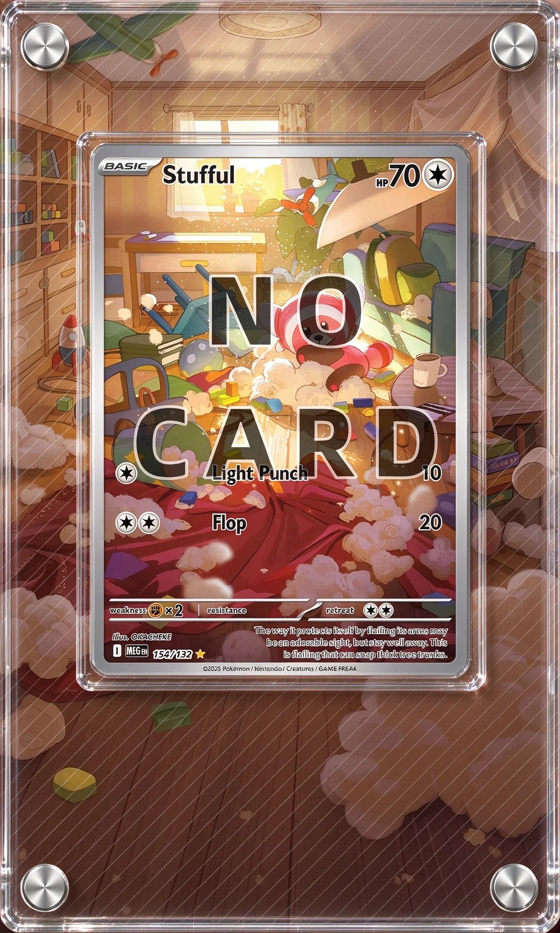 High-definition Acrylic Card Brick TCG Collection Protective Storage Rack Anime Display Frame Desk Decoration Cards Not Included
