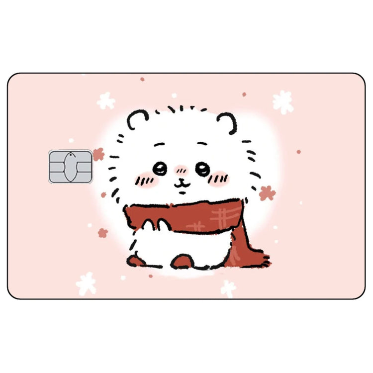 Kawaii Chiikawas Credit Card Skin Sticker Cute Cartoon Stickers for VISA JCB Mastercard and Other IC Bank Card Decorations