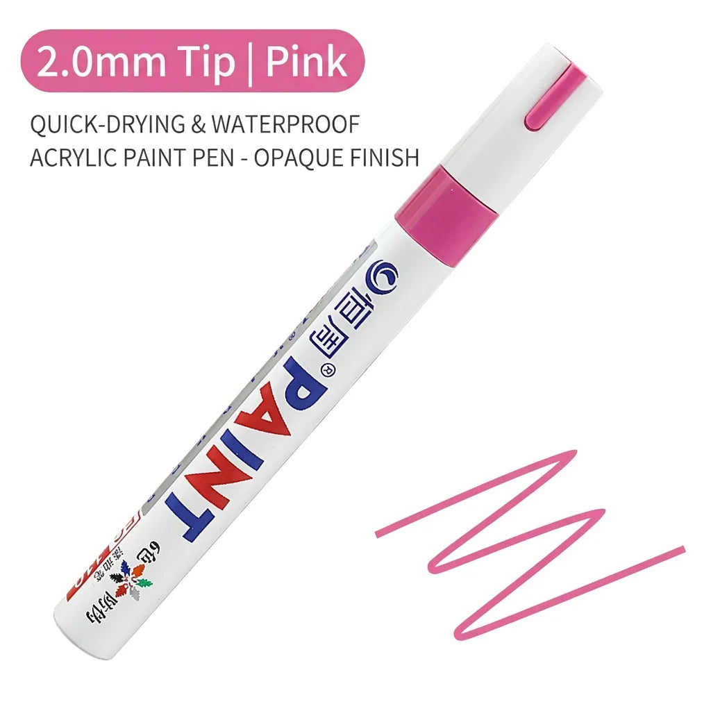 Permanent Paint Pen Quick-Drying Marker Multi-Surface Paint Pens For Shoe Repair Color Handmade Stationery Pen Supplies
