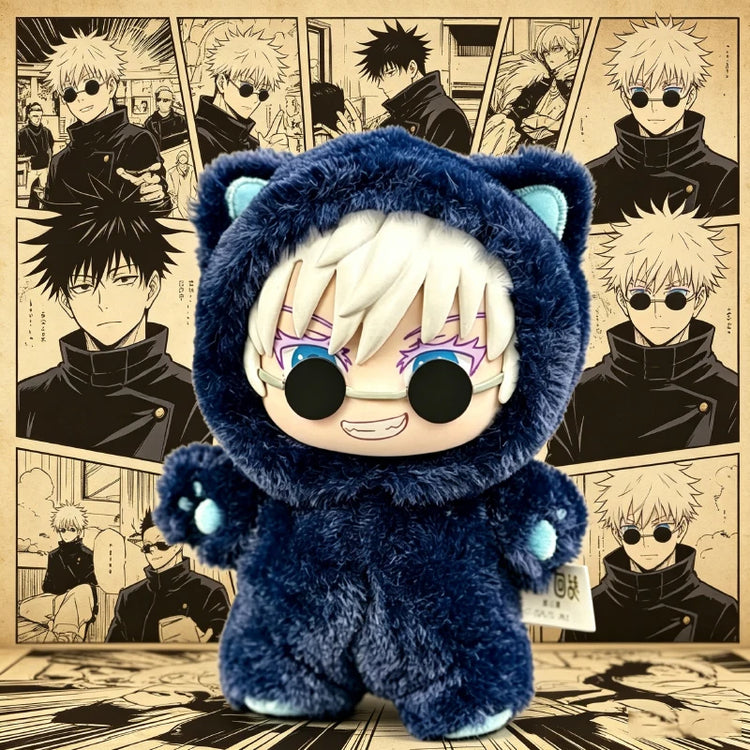 Wholesale Price Genuine Eaki Jujutsu Kaisen Season 2 Cat Park Party Five Satoru Blind Box Plush Handbag Series Model Pendant
