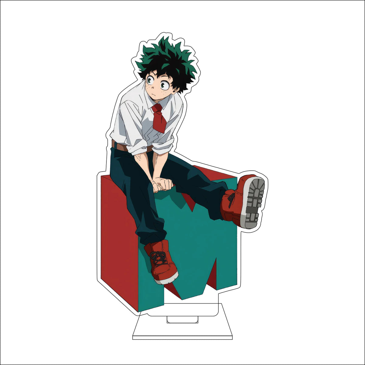 16CM Anime My Hero Academia‌ Cosplay Acrylic Figure Stand OCHACO URARAKA Todoroki Shoto Midoriya Izuku Ornaments Gift