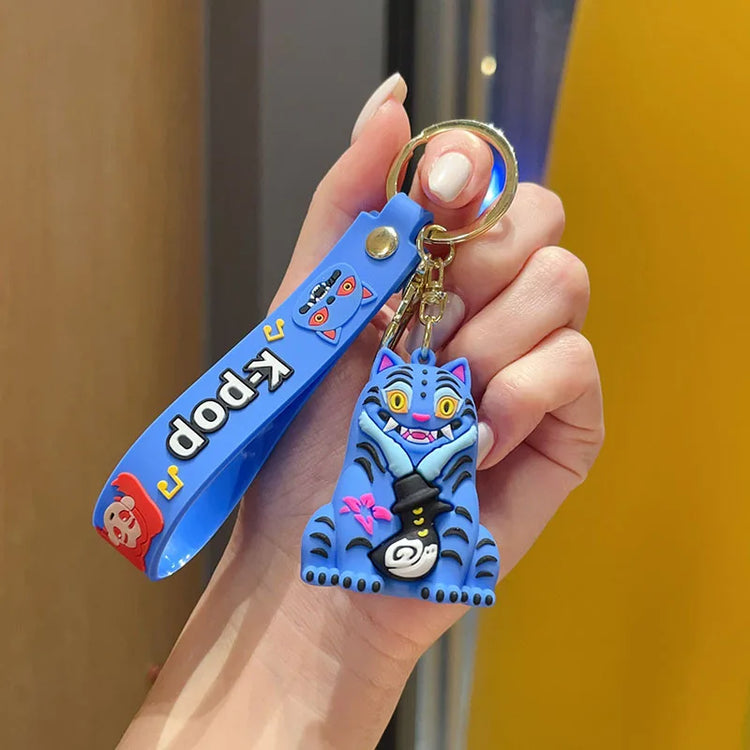 2026 K-pop Idol Group Keychain Rumi Mira Zoey Anime Figure Keyrings PVC Backpack Pendant Birthday Chiritmas Gift Party Favors 키링