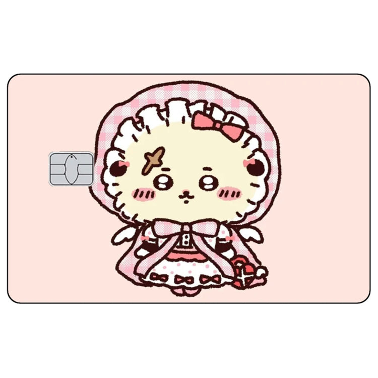 Kawaii Chiikawas Credit Card Skin Sticker Cute Cartoon Stickers for VISA JCB Mastercard and Other IC Bank Card Decorations