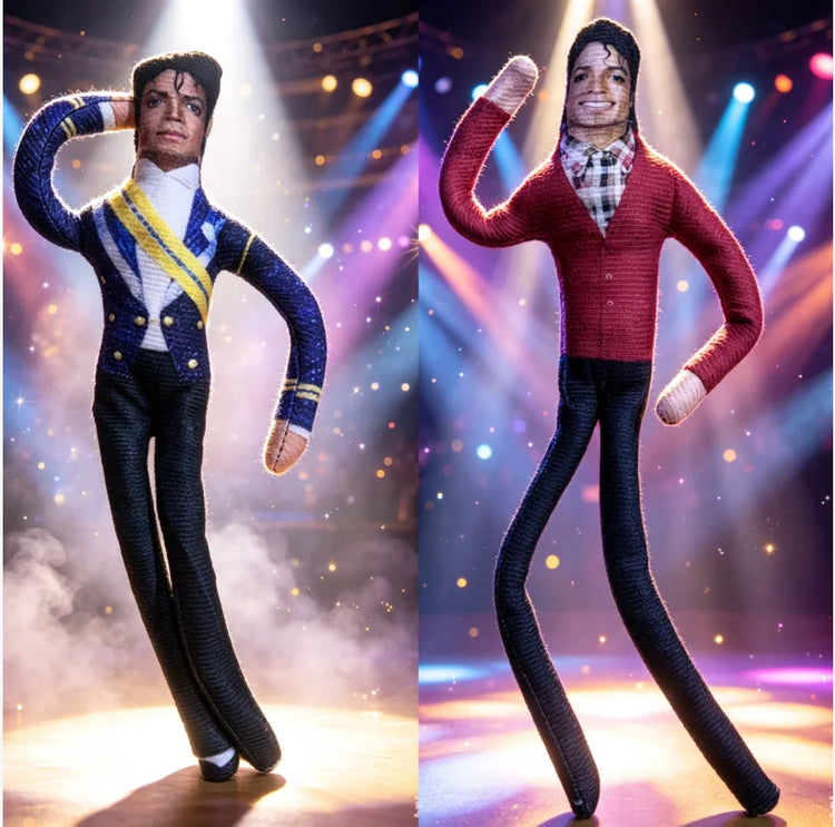 Michael Jackson Movable Joint Plush Stuffed Doll Anime Cosplay Prop Action Figure Home Room Decoration Collectible Gift for Fans