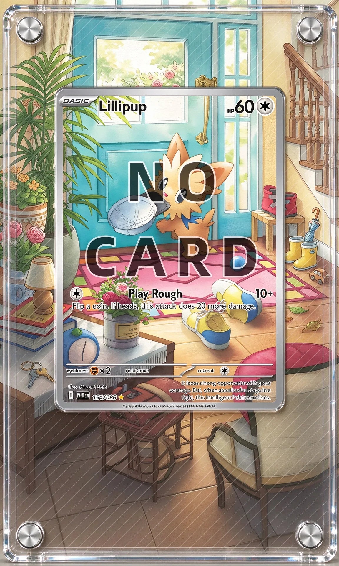 High-definition Acrylic Card Brick TCG Collection Protective Storage Rack Anime Display Frame Desk Decoration Cards Not Included