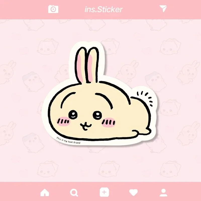 Cute Cartoon jiyi Usagi Hachiware Special-Shaped Leather Mouse Pad Game Rubber Pad Desk Mat Office Supplies Children Gift