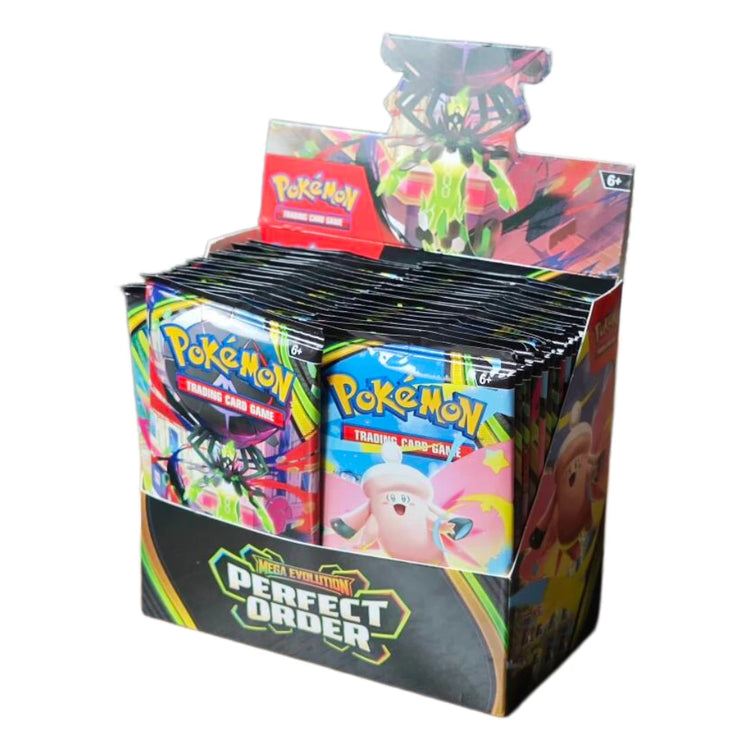 Pokémon Mega Evolution Perfect Order Series Booster Box Bundle Rare Holo Trading Cards Collectible Set for TCG Players