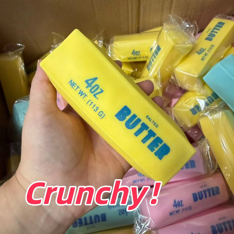 Butter Stick Squishy Stress Ball Crunchy Slow Rebound Squeeze Toy Crinkly Sensory Fidget Toy Anxiety Relief Hand Exercise Gift