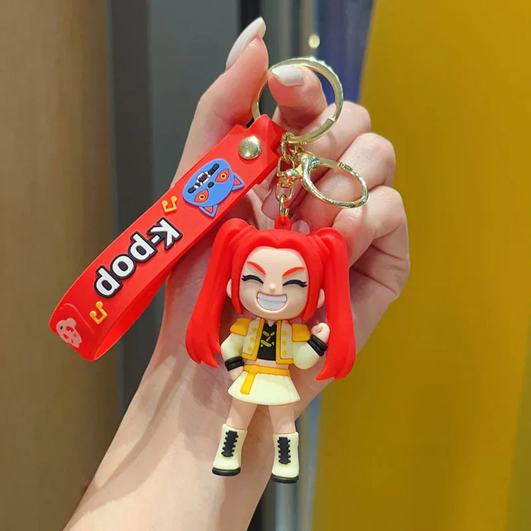 2026 K-pop Idol Group Keychain Rumi Mira Zoey Anime Figure Keyrings PVC Backpack Pendant Birthday Chiritmas Gift Party Favors 키링