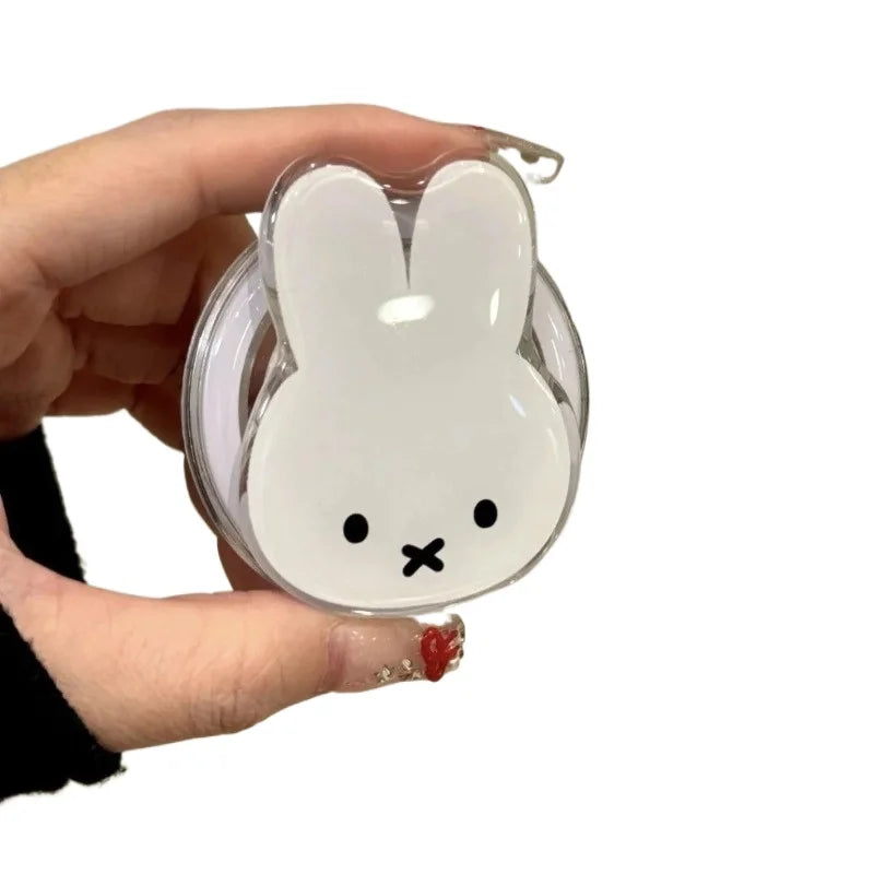 New Miffy Rabbit animation peripheral two-dimensional holder for boys and girls mobile phone case convenient magnetic holder