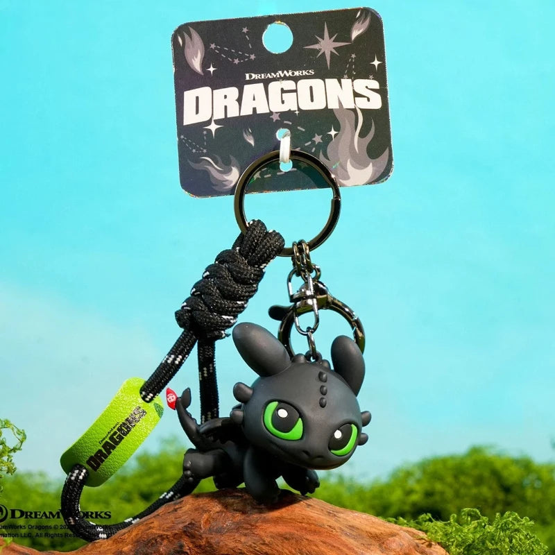 Authentic Dragon Taming Master Flying Toothless Boy Keychain New Bag Pendant Small Accessories Car Keychain