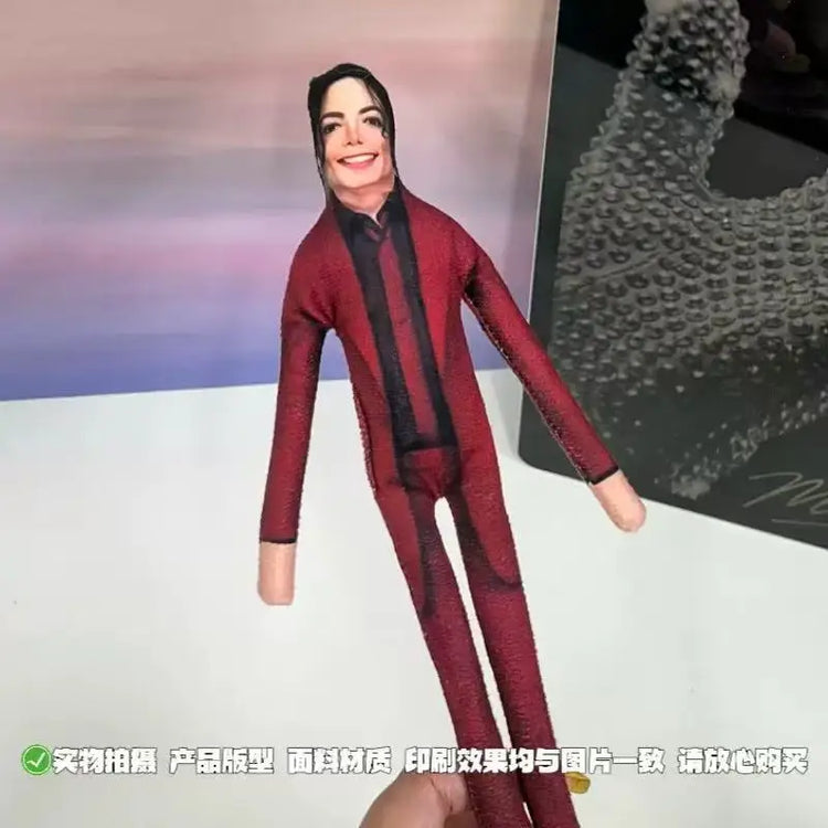 Michael Jackson Movable Joint Plush Stuffed Doll Anime Cosplay Prop Action Figure Home Room Decoration Collectible Gift for Fans