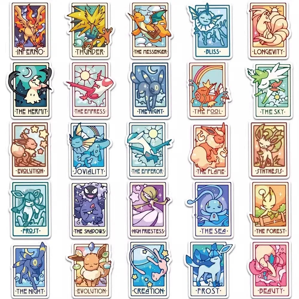 45/90PCS Pokémon Kawaii  DIY Stickers Luggage Graffiti Toy Decals Decoration Sticker Gift Closure Sticker Kid Sticker Toys Gifts