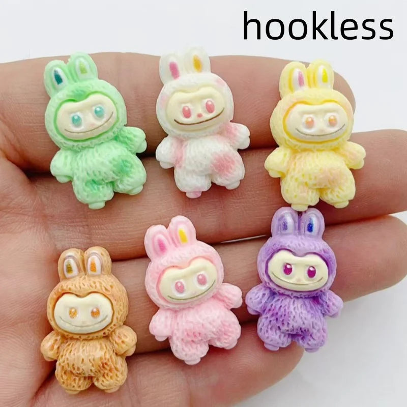 10pcs Cartoon Resin Animal Charm Pendant Earrings Keychain Bracelet DIY Jewelry Making