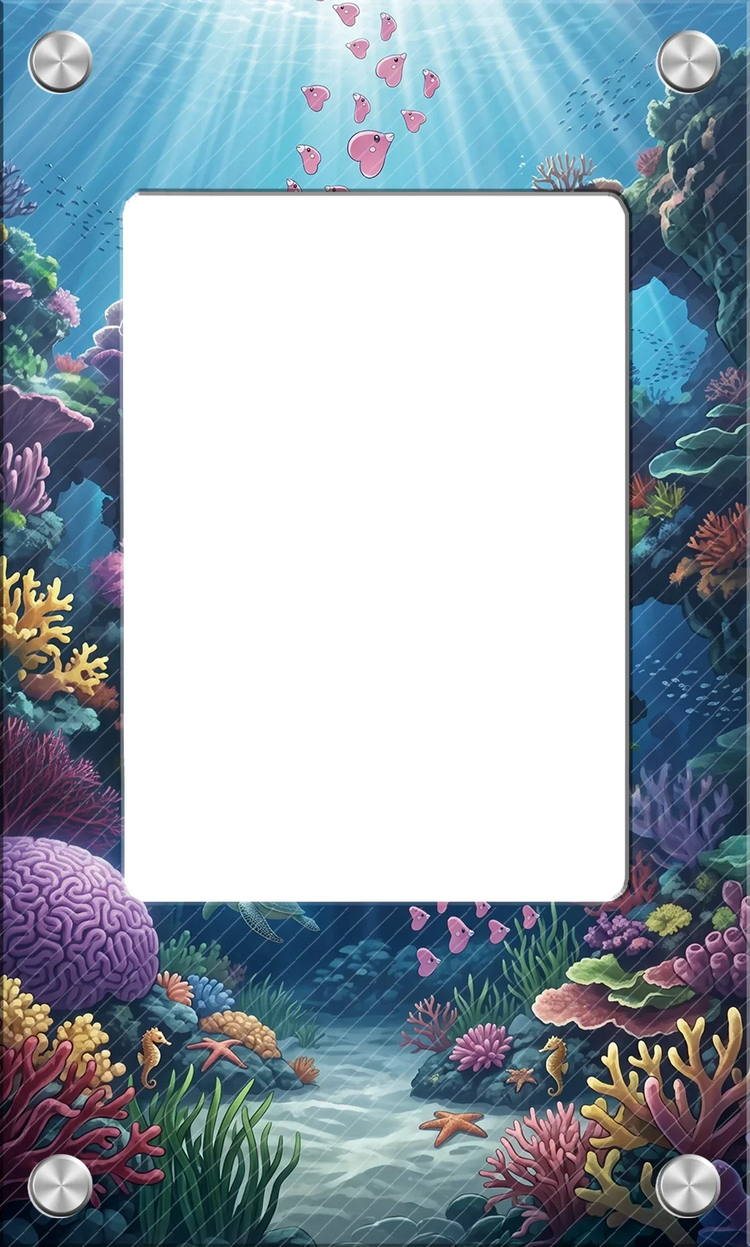 Exquisite Solid Acrylic Display Brick 63x88mm TCG PTCG Mountain Backdrop Showcase for Hobby Enthusiasts No Card