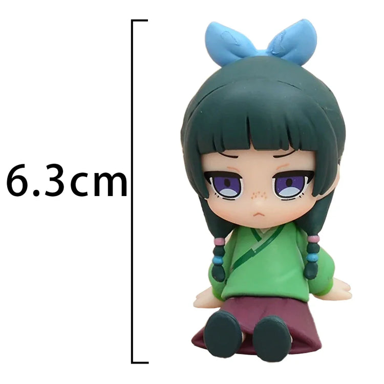 Q Version The Apothecary Diaries Maomao Jinshi Mini Figure Anime Periphery Kawaii Sitting Toys Desktop Car Ornaments Model Gifts