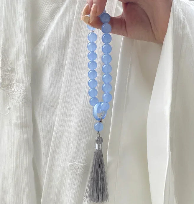 Green Jade Stone 12mm Beads Tassel Bracelet Necklace Tibetan Buddhist Mala Buddha Charm Rosary Yoga Men Woman Jewelry Customized