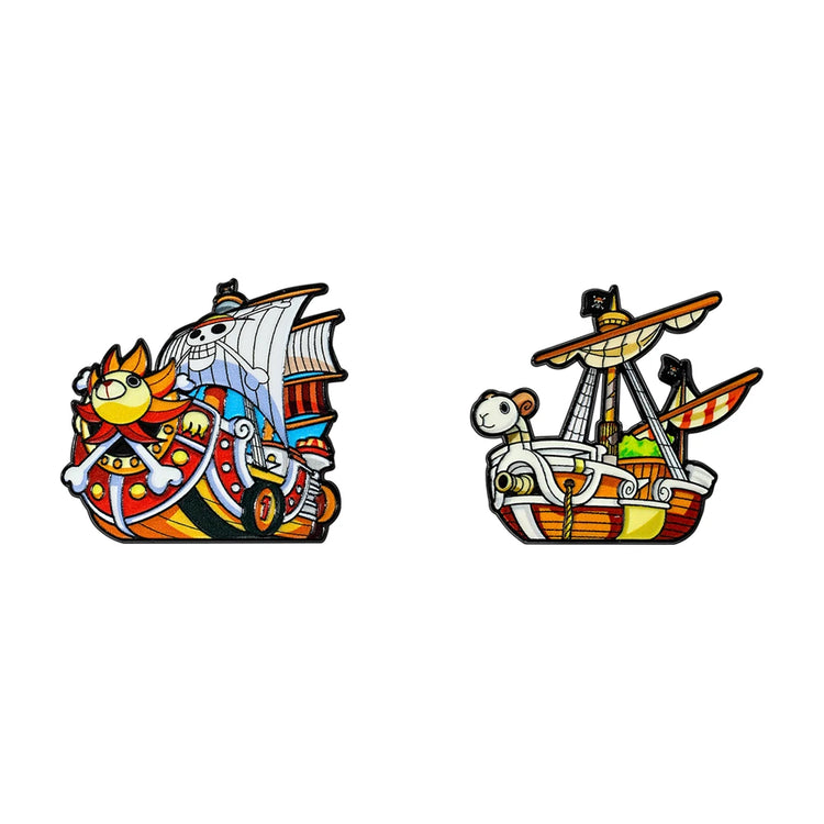 2pcs One Piece Luffy Anime Lapel Pins Set Enamel Brooches for Backpack Men Women Jewelry Accessory Cool Anime Badges